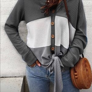 Chunky waffle sweater